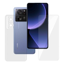 Set 2 folii Mix SILKASE pentru Xiaomi 13T, folie fata lucioasa si folie spate mata, protectie telefon, silicon regenerabil
