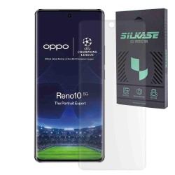 Folie sticla UV mata SILKASE pentru Oppo Reno 10, Full Glue, Full display, transparenta