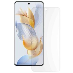 Folie sticla UV mata SILKASE pentru Honor 90, Full Glue, Full display, transparenta