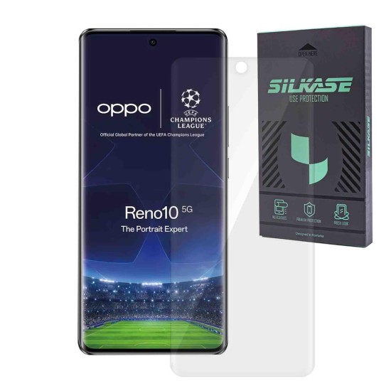 Folie sticla UV SILKASE pentru Oppo Reno 10, Full Glue, Full display, transparenta (SILKASE, Oppo) by www.silkase.ro Folie sticla UV SILKASE pentru Oppo Reno 10, Full Glue, Full display, transparenta (Reno10, F6251) by www.silkase.ro
