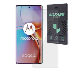 Folie sticla UV SILKASE pentru Motorola Edge 40 Pro, Full Glue, Full display, transparenta