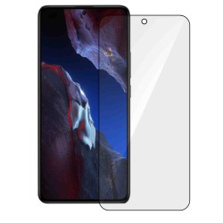 Folie sticla SILKASE pentru Xiaomi Poco F5 Pro, Full Glue, Full display, negru
