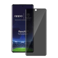 Folie sticla UV privacy SILKASE pentru Oppo Reno 10, Full Glue, Full display, negru