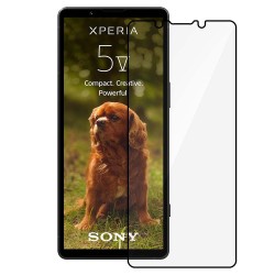 Folie sticla SILKASE pentru Sony Xperia 5 V, Full Glue, Full display, negru