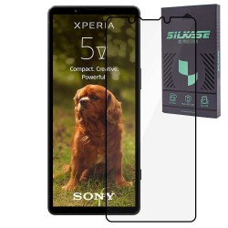 Folie sticla SILKASE pentru Sony Xperia 5 V, Full Glue, Full display, negru Folie sticla SILKASE pentru Sony Xperia 5 V, Full Glue, Full display, negru
