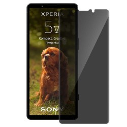 Folie sticla UV privacy SILKASE pentru Sony Xperia 5 V, Full Glue, Full display, negru
