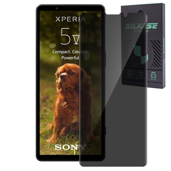 Folie sticla UV privacy SILKASE pentru Sony Xperia 5 V, Full Glue, Full display, negru (SILKASE, Xperia 5 V) by www.silkase.ro Folie sticla UV privacy SILKASE pentru Sony Xperia 5 V, Full Glue, Full display, negru (Xperia 5 V, F6384) by www.silkase.ro