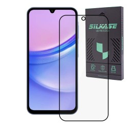 Folie sticla SILKASE pentru Samsung Galaxy A15/A15 5G, Full Glue, Full display, negru Folie sticla SILKASE pentru Samsung Galaxy A15/A15 5G, Full Glue, Full display, negru