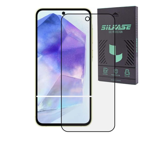Folie sticla SILKASE pentru Samsung A35, Full Glue, Full display, negru (Telefoane Samsung, F6944) by www.silkase.ro