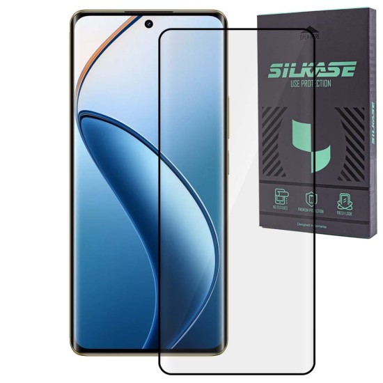 Folie sticla UV SILKASE pentru Realme 12 Pro, Full Glue, Full display, negru (12 Pro, F6945) by www.silkase.ro
