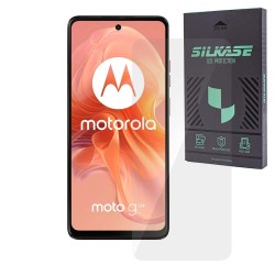 Folie sticla SILKASE Motorola Moto g04, Full display, transparenta