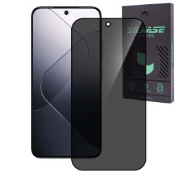 Folie sticla privacy SILKASE pentru Xiaomi 14, Full Glue, Full display, negru Folie sticla privacy SILKASE pentru Xiaomi 14, Full Glue, Full display, negru