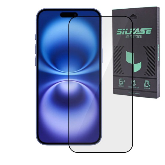 Folie sticla SILKASE pentru Apple iPhone 16 Plus, Full Glue, Full display, negru (SILKASE, iPhone 16 Plus) by www.silkase.ro Folie sticla SILKASE pentru Apple iPhone 16 Plus, Full Glue, Full display, negru (iPhone 16 Plus, F7235) by www.silkase.ro