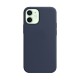 Husa compatibila cu Apple iPhone 12 Mini, SILKASE, magcase, culoare albastru inchis, liquid silicon (iPhone 12 Mini, H0080) by www.silkase.ro