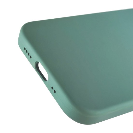 Husa compatibila cu Apple iPhone 12 Mini, SILKASE, magcase, culoare verde inchis, liquid silicon (iPhone 12 Mini, H0085) by www.silkase.ro