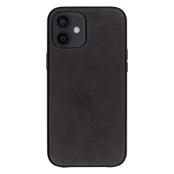 Husa compatibila cu Apple iPhone 12 Mini, SILKASE, piele naturala,magcase, culoare negru Husa compatibila cu Apple iPhone 12 Mini, SILKASE, piele naturala,magcase, culoare negru