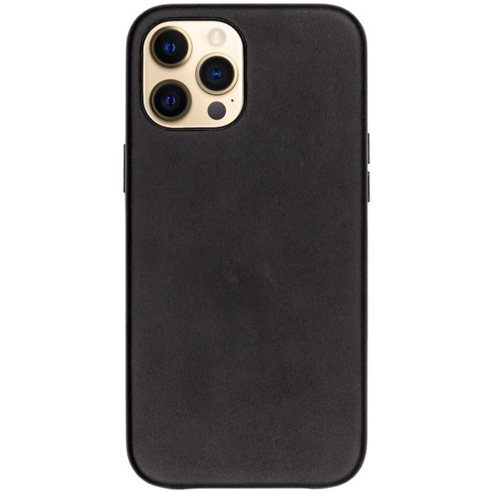 Husa compatibila cu Apple iPhone 12 Pro Max, SILKASE, piele naturala,magcase, culoare negru (iPhone 12 Pro Max, H0096) by www.silkase.ro
