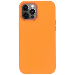 Husa compatibila cu Apple iPhone 12/12 Pro, SILKASE, magcase, culoare portocaliu, liquid silicon Husa compatibila cu Apple iPhone 12/12 Pro, SILKASE, magcase, culoare portocaliu, liquid silicon