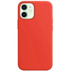Husa pentru iPhone 12 Mini, SILKASE, culoare rosu, silicon