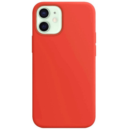 Husa pentru iPhone 12 Mini, SILKASE, culoare rosu, silicon (iPhone 12 Mini, H0154) by www.silkase.ro
