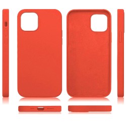 Husa pentru iPhone 12 Mini, SILKASE, culoare rosu, silicon Husa pentru iPhone 12 Mini, SILKASE, culoare rosu, silicon