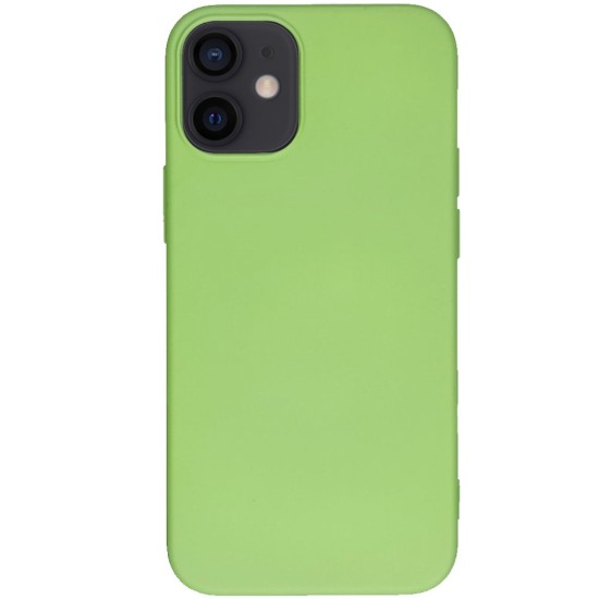 Husa pentru iPhone 12 Mini, SILKASE, culoare verde, silicon (iPhone 12 Mini, H0155) by www.silkase.ro