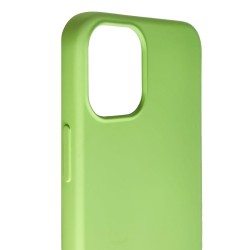 Husa pentru iPhone 12 Mini, SILKASE, culoare verde, silicon Husa pentru iPhone 12 Mini, SILKASE, culoare verde, silicon