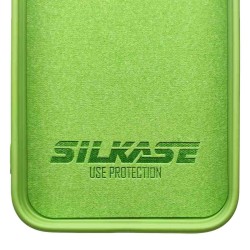 Husa pentru iPhone 12 Mini, SILKASE, culoare verde, silicon Husa pentru iPhone 12 Mini, SILKASE, culoare verde, silicon