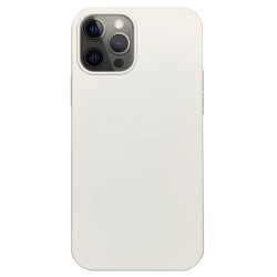 Husa pentru iPhone 12/12 Pro, SILKASE, culoare alb, silicon