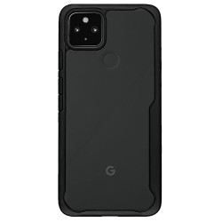 Husa Google Pixel 4a 5G, AntiGravity, SILKASE, culoare transparent / negru