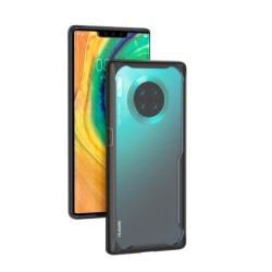 Husa Huawei Mate 30 Pro, SILKASE , cauciuc, culoare transparent / negru