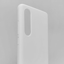 Husa Huawei P30, SILKASE, culoare alb, silicon Husa Huawei P30, SILKASE, culoare alb, silicon