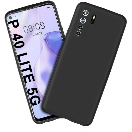 Husa compatibila cu Huawei P40 Lite 5G, SILKASE, culoare negru, soft silicone (P40 lite 5G, H0288) by www.silkase.ro