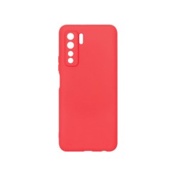 Husa compatibila cu Huawei P40 Lite 5G, SILKASE, culoare rosu, soft silicone Husa compatibila cu Huawei P40 Lite 5G, SILKASE, culoare rosu, soft silicone
