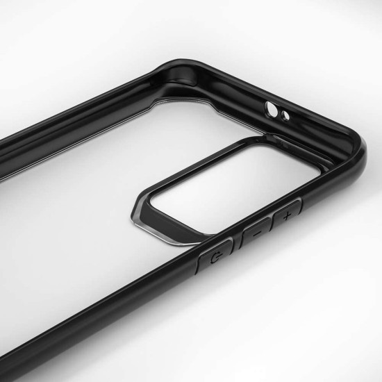 Husa Huawei P40 Pro, SILKASE , cauciuc, culoare transparent / negru (P40 Pro, H0294) by www.silkase.ro