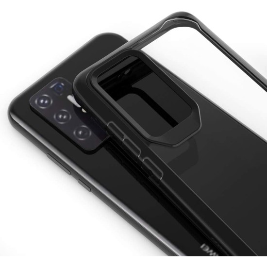 Husa Huawei P40 Pro, SILKASE , cauciuc, culoare transparent / negru (P40 Pro, H0294) by www.silkase.ro