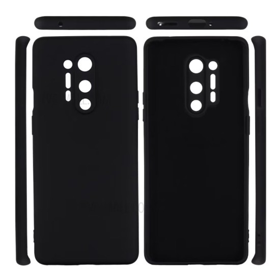 Husa OnePlus 8 Pro, SILKASE, culoare negru, liquid silicone (Telefoane OnePlus, H0315) by www.silkase.ro