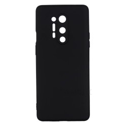 Husa OnePlus 8 Pro, SILKASE, culoare negru, liquid silicone