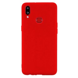 Husa compatibila cu Samsung A10s , SILKASE, culoare rosu, soft silicone