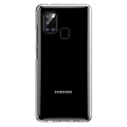 Husa compatibila cu Samsung A21s, SILKASE, culoare transparent, silicon