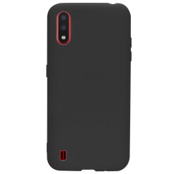 Husa Samsung Galaxy A01, SILKASE, culoare negru, silicon