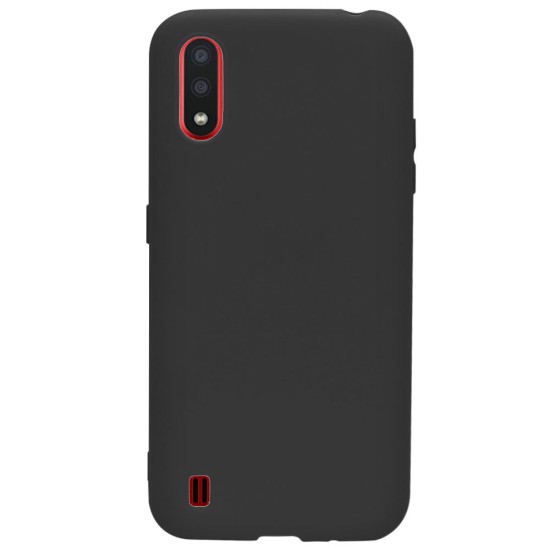 Husa Samsung Galaxy A01, SILKASE, culoare negru, silicon (Telefoane Samsung, H0371) by www.silkase.ro