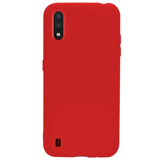 Husa Samsung Galaxy A01, SILKASE, culoare rosu, silicon (SILKASE, Telefoane Samsung) by www.silkase.ro Husa Samsung Galaxy A01, SILKASE, culoare rosu, silicon (Telefoane Samsung, H0372) by www.silkase.ro