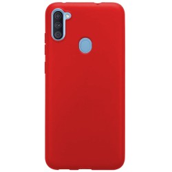 Husa Samsung Galaxy A11/M11, SILKASE, culoare rosu, silicon