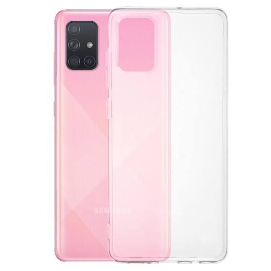 Husa Samsung Galaxy A71, SILKASE, culoare transparent, silicon (Telefoane Samsung, H0386) by www.silkase.ro