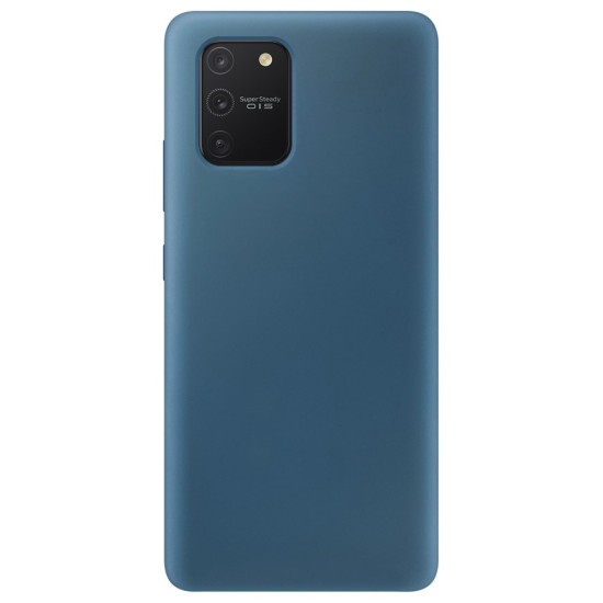 Husa Samsung S10 Lite, SILKASE Camera protection, culoare albastru, liquid silicone (Telefoane Samsung, H0422) by www.silkase.ro