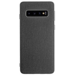 Husa Samsung S10, Fabric, culoare negru Husa Samsung S10, Fabric, culoare negru