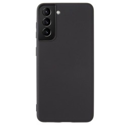 Husa compatibila cu Samsung S21 Plus, SILKASE, culoare negru, soft silicon