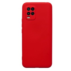 Husa pentru Xiaomi Mi 10 Lite, SILKASE , culoare rosu, soft silicone