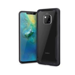 Husa compatibila cu Huawei Mate 20 Pro, AntiGravity, SILKASE, culoare transparent / negru